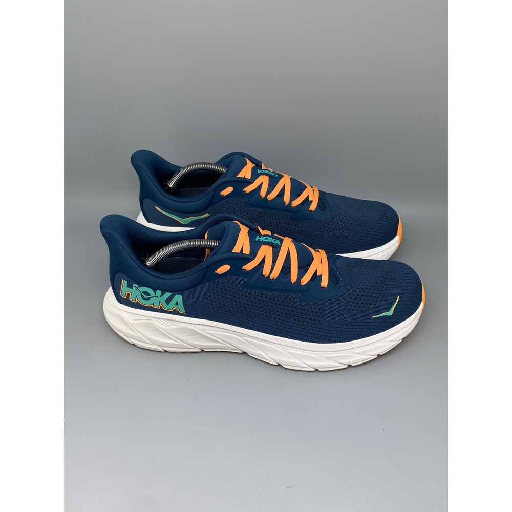 Hoka One Arahi 7 Navy Orange Running Shoes 1147850 MTSH Men's Sz 11.5D